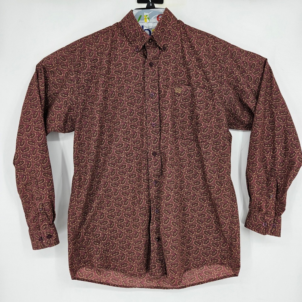 Cinch Shirt Mens Small Paisley Western Button Down Cowboy Long Sleeve Rodeo